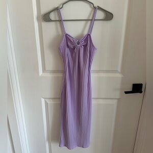 Purple Midi Bodycon Dress